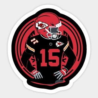 mahomes football chiefs design Sticker